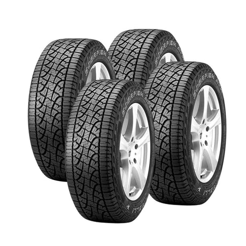 JOGO 4 PNEUS PIRELLI ARO 15 SCORPION ATR 205/60R15 91H LETRA BRANCA Original VW Cross Fox e Saveiro Cross